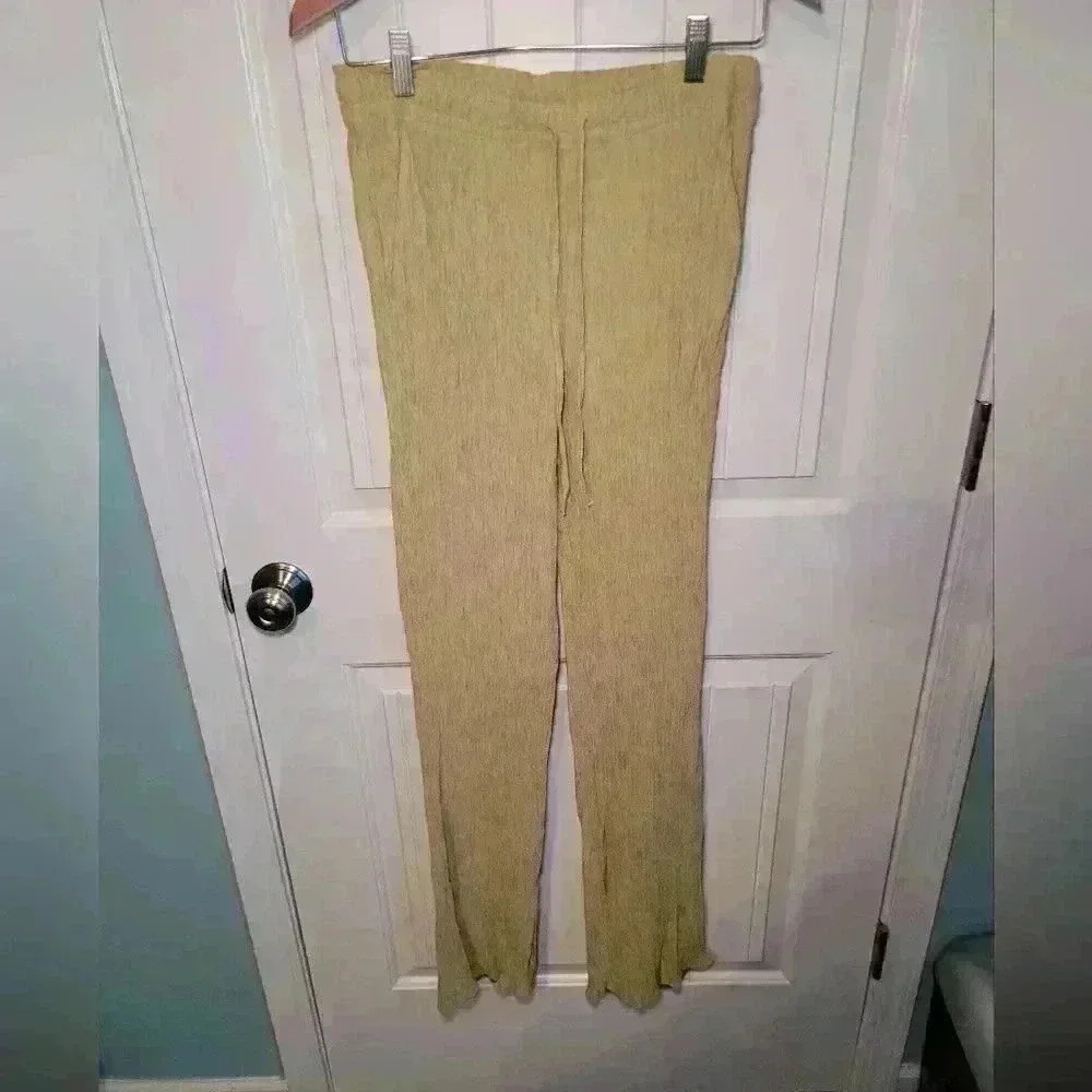 Zara Pull String Pants Size Medium - image 1